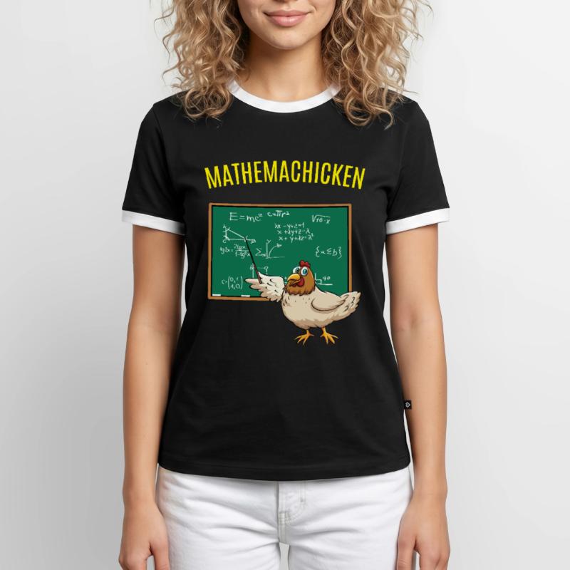 Math Math Math Chicken Math Men's Ringer Shirt