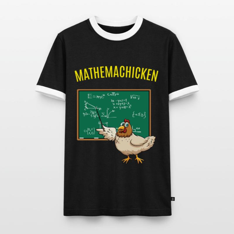 Math Math Math Chicken Math Men's Ringer Shirt