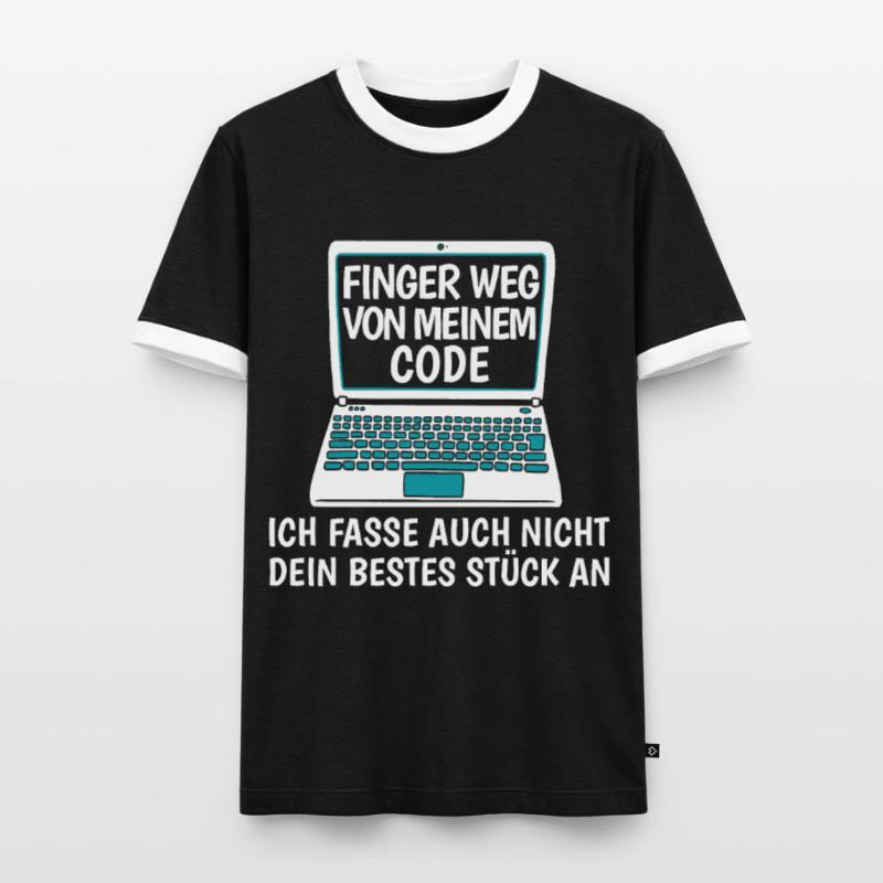 Developer Coder Programmer Funny Men's Ringer Shirt