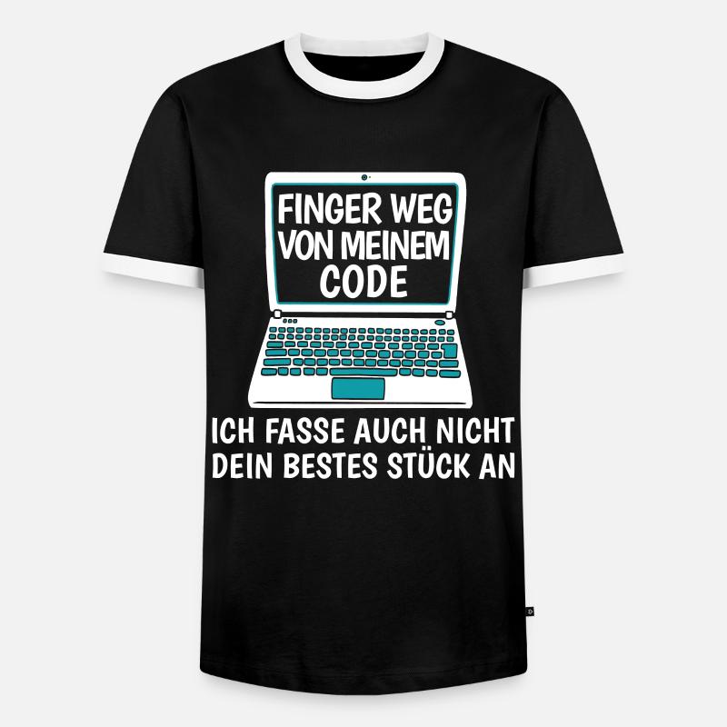 Developer Coder Programmer Funny - Men's Ringer Shirt - black/white