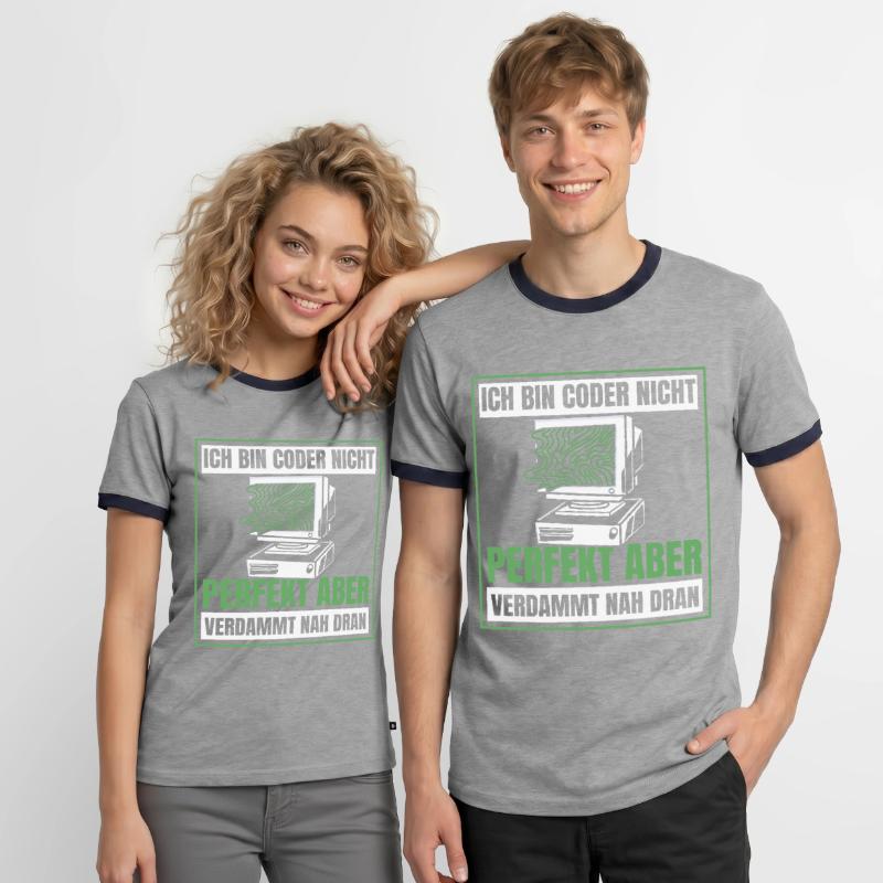 Developer Coder Programmer Humor Men's Ringer Shirt