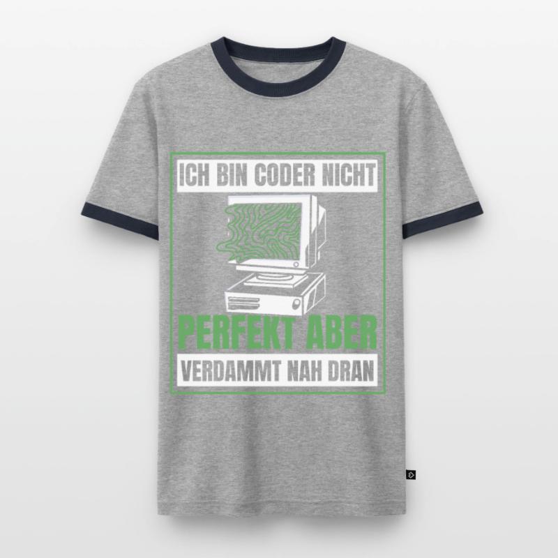 Developer Coder Programmer Humor Men's Ringer Shirt