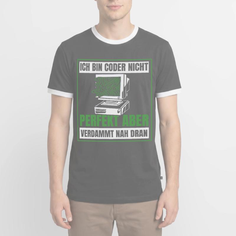 Entwickler Coder Programmierer Humor Männer Kontrast-T-Shirt