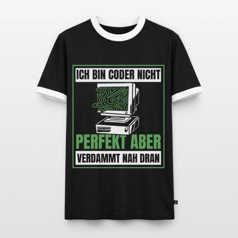 Entwickler Coder Programmierer Humor Männer Kontrast-T-Shirt