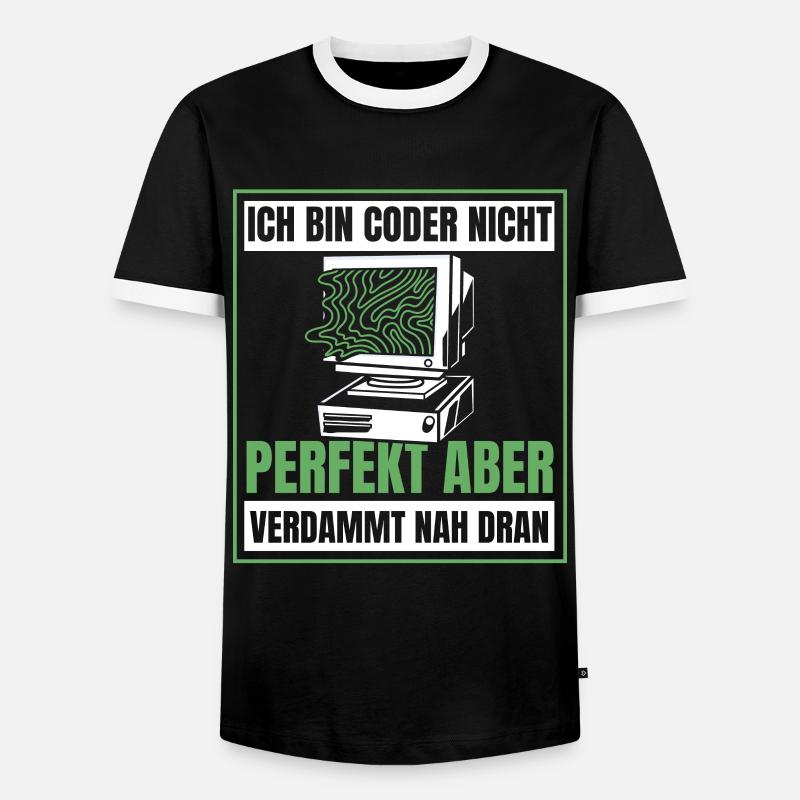 Entwickler Coder Programmierer Humor - Männer Kontrast-T-Shirt - Schwarz/Weiß