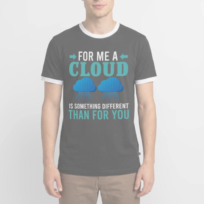 Software Developer Cloud est quelque chose de différent T-shirt contrasté Homme