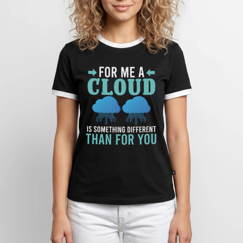 Software Developer Cloud est quelque chose de différent T-shirt contrasté Homme
