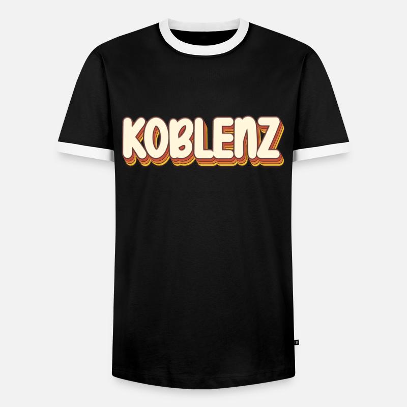 Coblenzerin Coblence Coblence - T-shirt contrasté Homme - noir/blanc