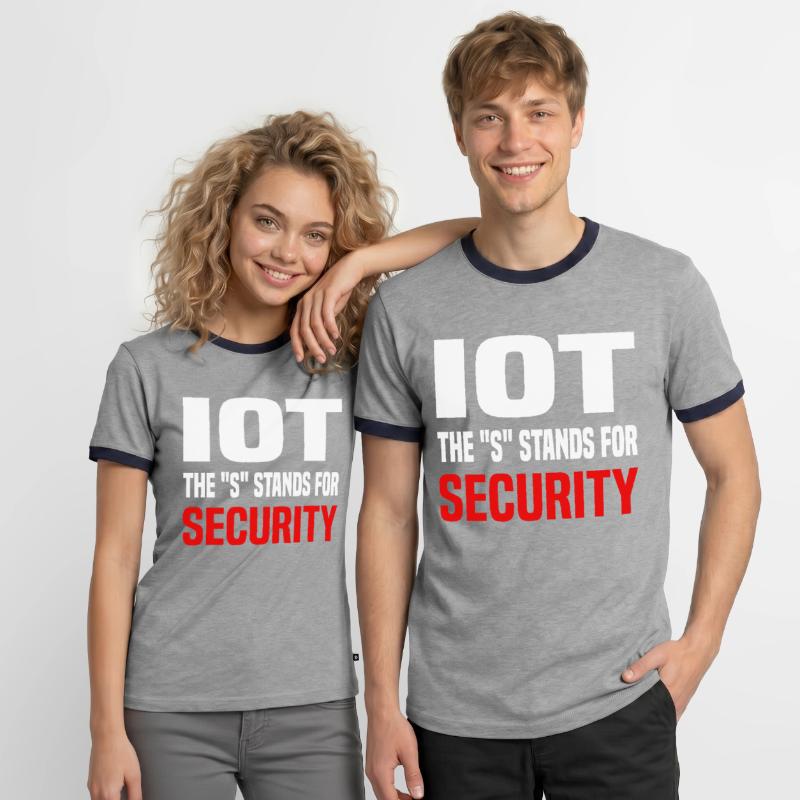 Internet Des Objets IOT Programmeur Admin IT T-shirt contrasté Homme