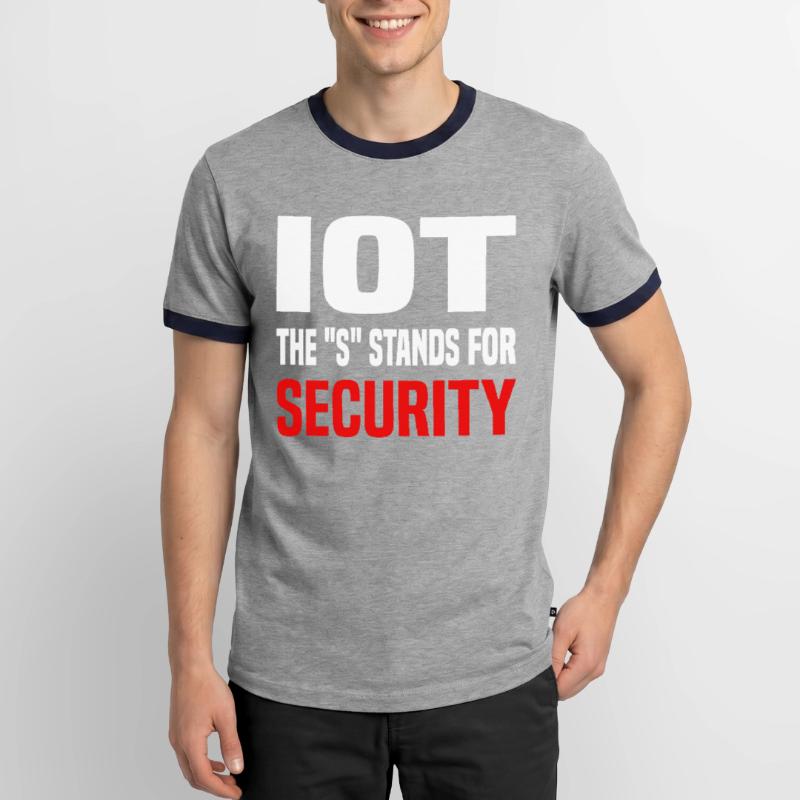 Internet Des Objets IOT Programmeur Admin IT T-shirt contrasté Homme