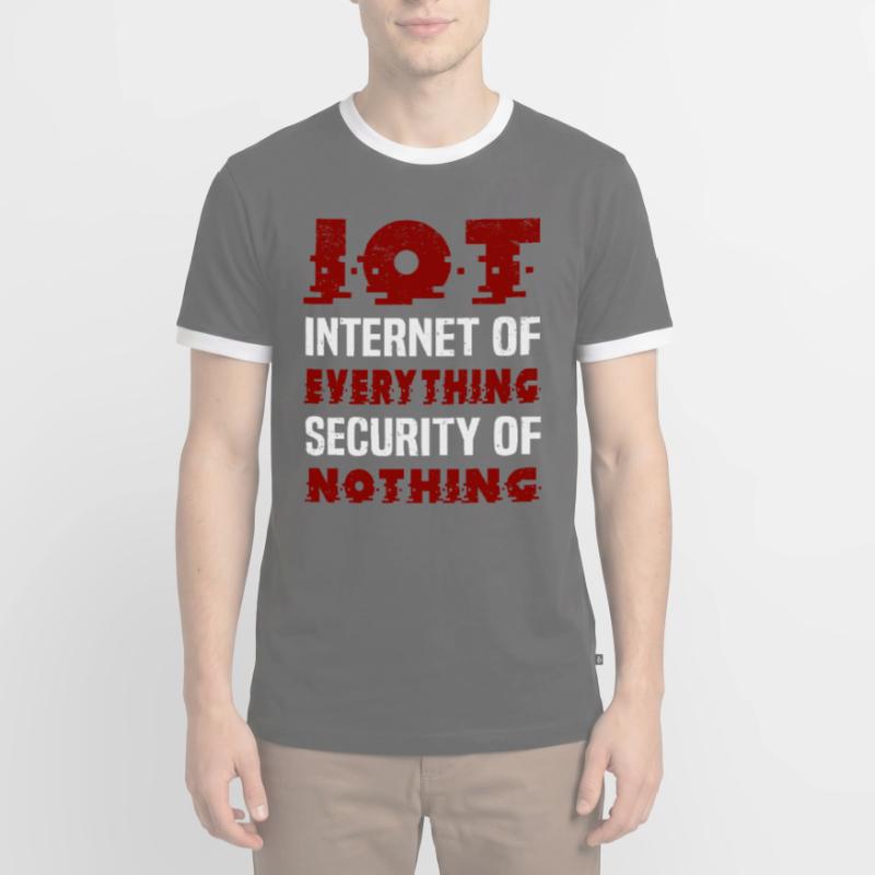 Internet Des Objets IOT Programmeur Admin IT T-shirt contrasté Homme