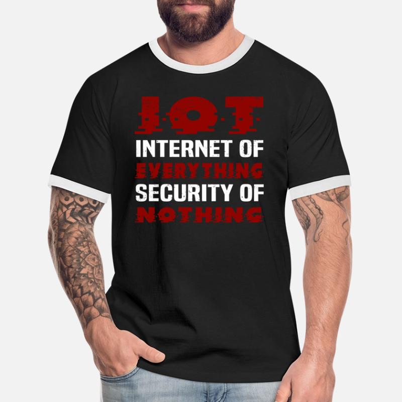 Internet Des Objets IOT Programmeur Admin IT T-shirt contrasté Homme