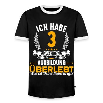 Geselle Gesellenprüfung bestanden Gesellen - Männer Kontrast-T-Shirt - Schwarz/Weiß - Vorne - AI Model Female 172 light (172cm) & AI Model Male 178 light (178cm)