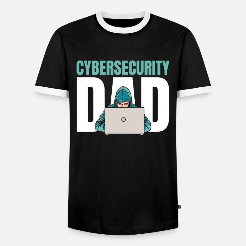 Entwickler Coder Programmierer Papa - Männer Kontrast-T-Shirt - Schwarz/Weiß