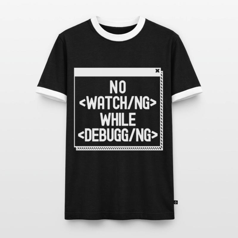 Entwickler Coder Programmierer Männer Kontrast-T-Shirt