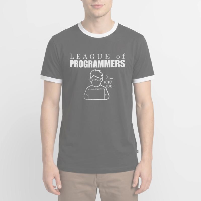 Developer Coder Programmer League Men's Ringer Shirt