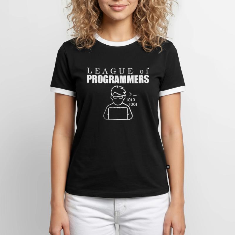 Developer Coder Programmer League Men's Ringer Shirt
