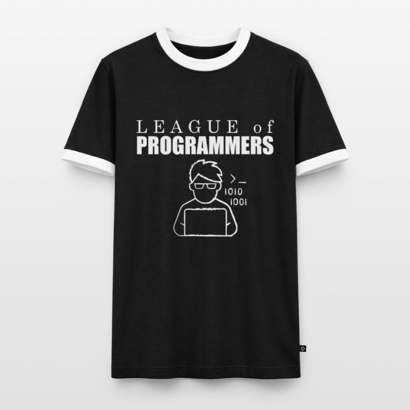 Developer Coder Programmer League Men's Ringer Shirt