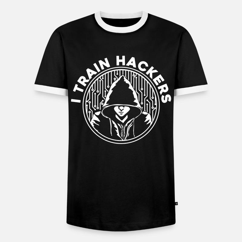 Entwickler Coder Programmierer Hacker - Männer Kontrast-T-Shirt - Schwarz/Weiß