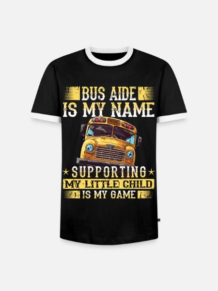 Schulbuswärter - Schulbusfahrer - Männer Kontrast-T-Shirt - Schwarz/Weiß