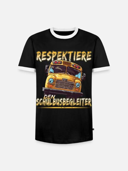 Schulbuswärter - Schulbusfahrer - Männer Kontrast-T-Shirt - Schwarz/Weiß