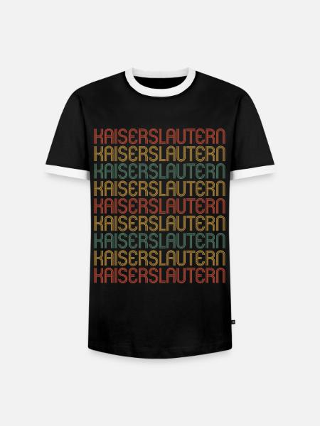Kaiserslauternerin Kaiserslauterner Kaiserslautern - Men's Ringer Shirt - black/white