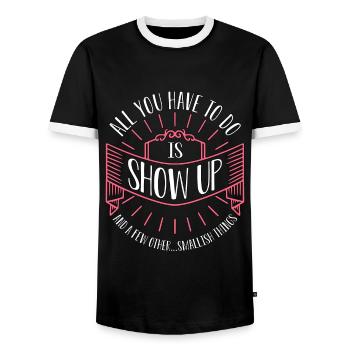 Maid Of Honor All You Have To Do Is Bachelorette - Männer Kontrast-T-Shirt - Schwarz/Weiß - Vorne - AI Model Female 172 light (172cm) & AI Model Male 178 light (178cm)