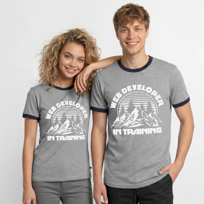 Web Developer Web Developer Training Men's Ringer Shirt