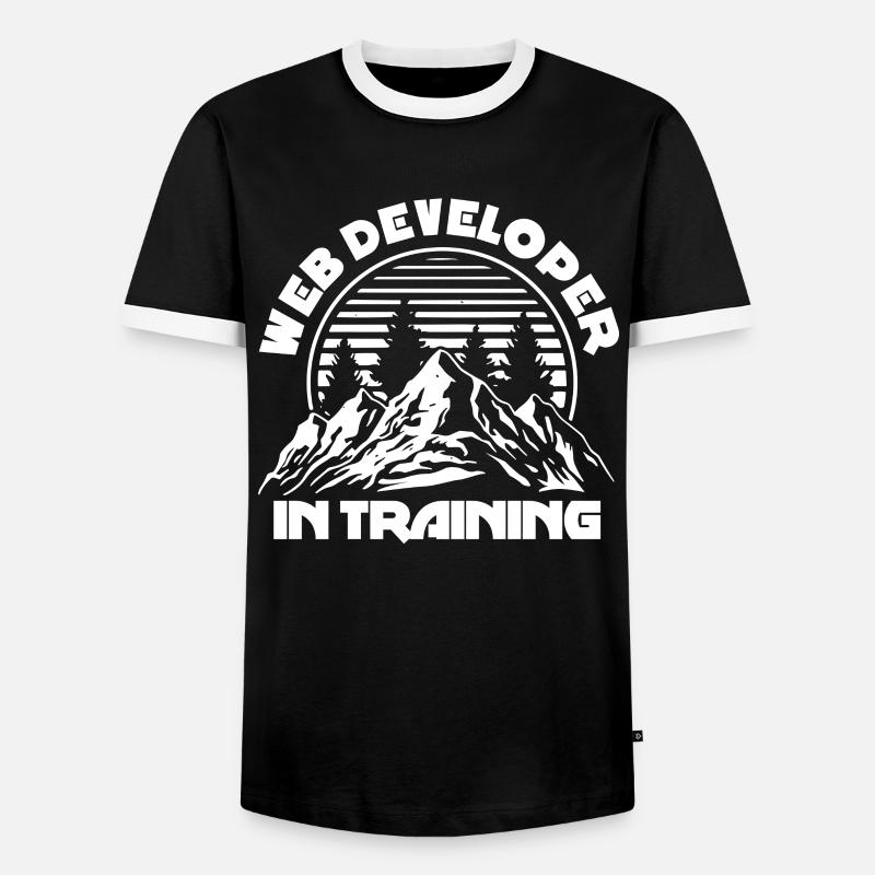 Web Entwickler Webdeveloper Ausbildung - Männer Kontrast-T-Shirt - Schwarz/Weiß