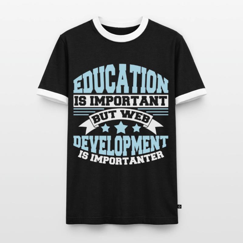 Web Developer Web Developer Funny Men's Ringer Shirt