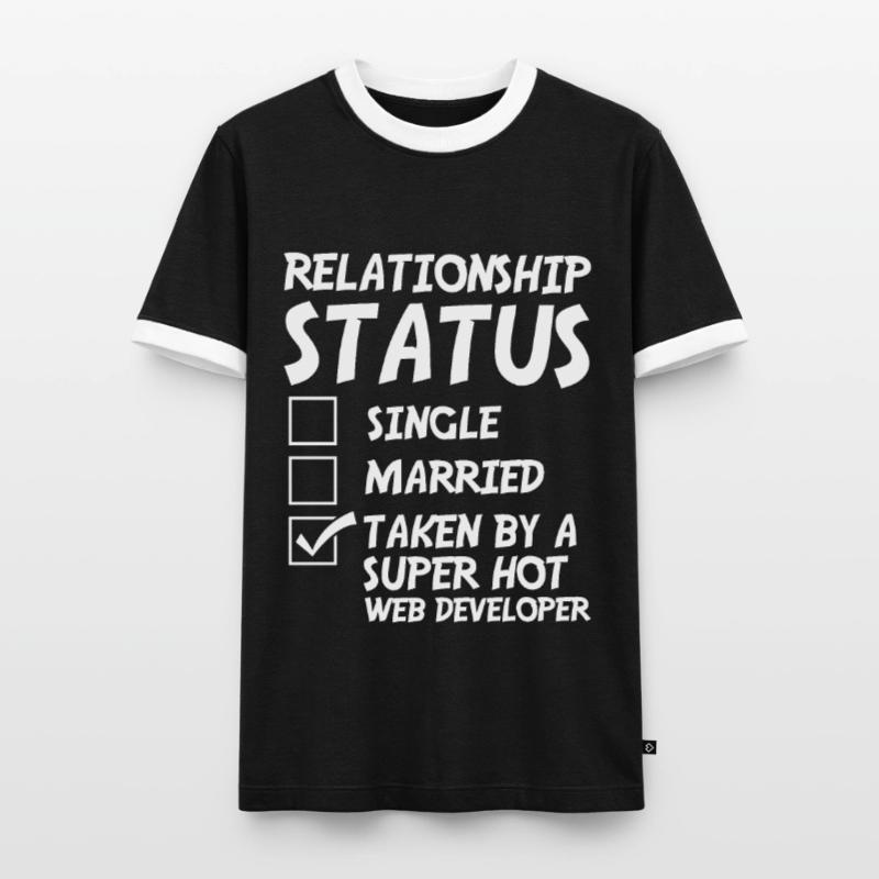 Web Developer Web Developer Funny Men's Ringer Shirt