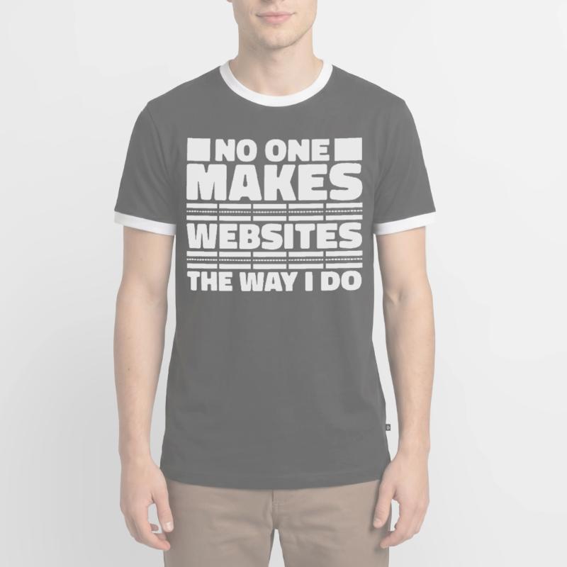 Web Developer Web Developer Funny Men's Ringer Shirt