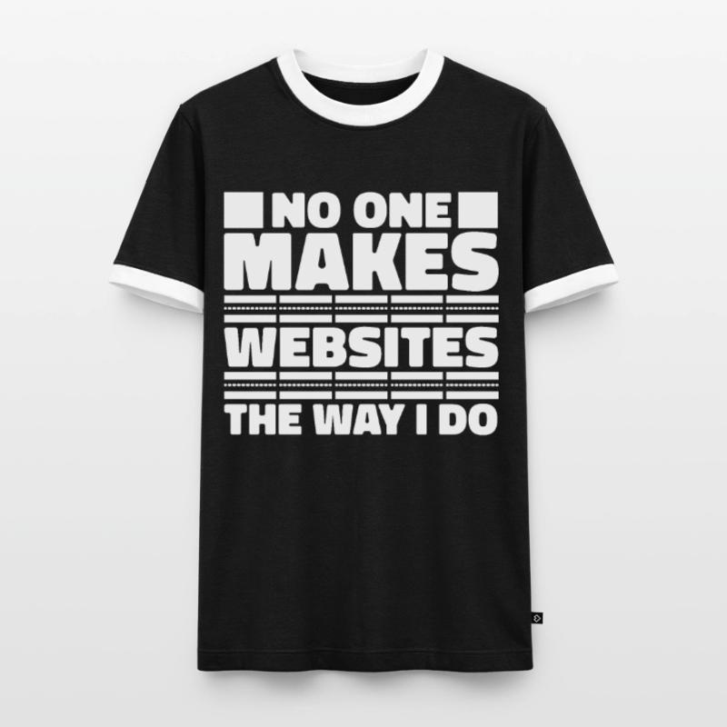 Web Developer Web Developer Funny Men's Ringer Shirt