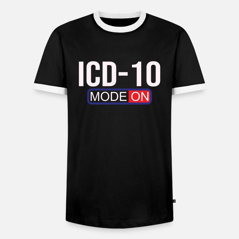Medical Assistant - Medical Coder - Men's Ringer Shirt - black/white