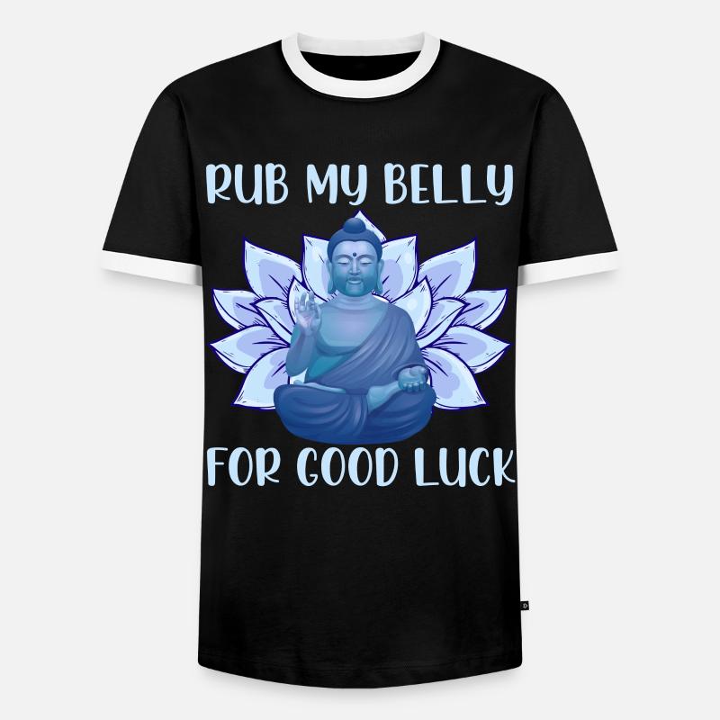 Buddha Buddhismus Buddhist - Männer Kontrast-T-Shirt - Schwarz/Weiß