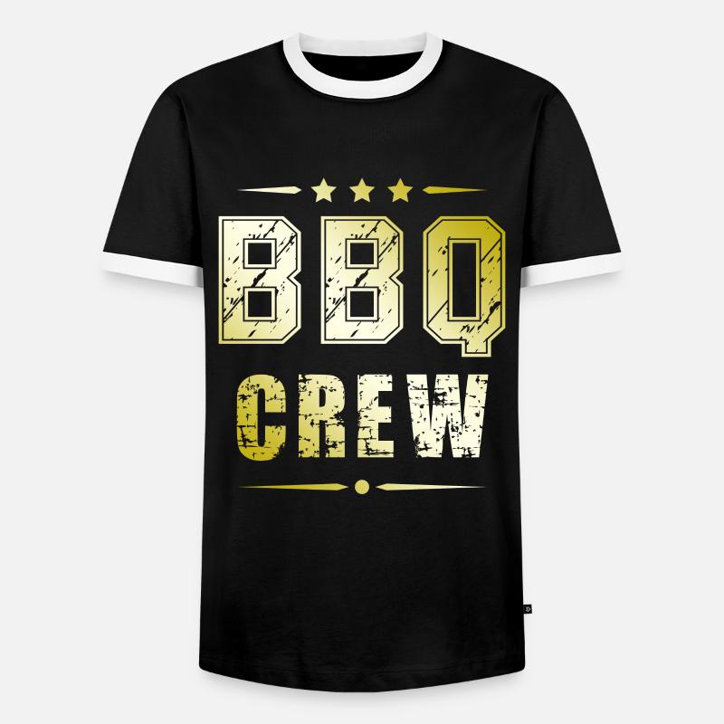 Bbq Crew - Men's Ringer Shirt - black/white
