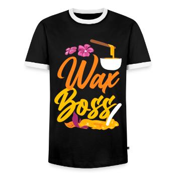 Cute Esthetician Skincare - Männer Kontrast-T-Shirt - Schwarz/Weiß - Vorne - AI Model Female 172 light (172cm) & AI Model Male 178 light (178cm)