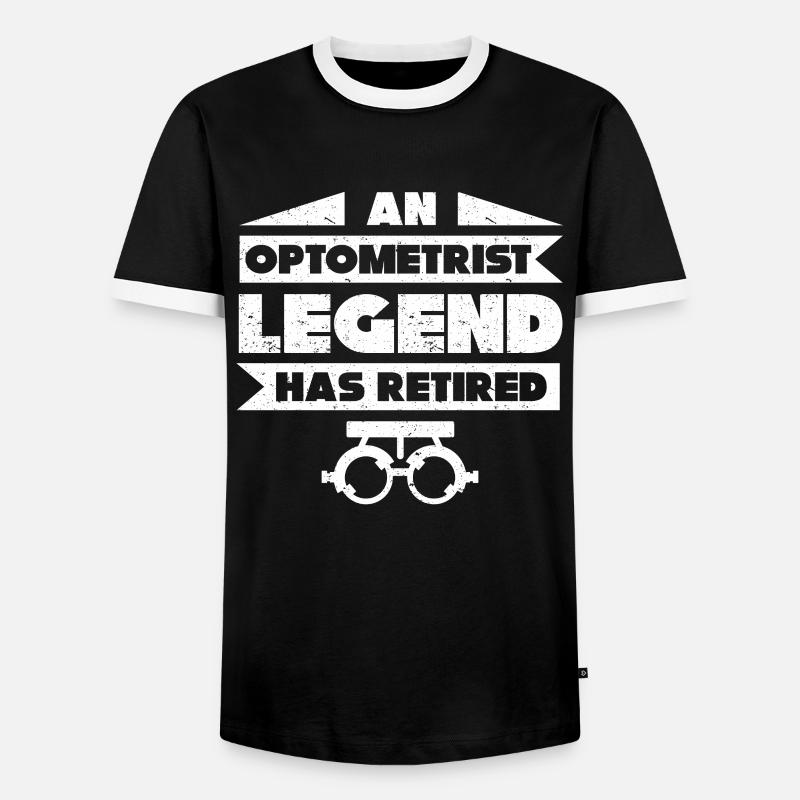 Optician Gift Optometry - Men's Ringer Shirt - black/white