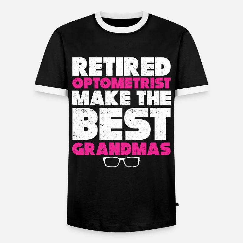 Optiker Geschenk Optometrie - Männer Kontrast-T-Shirt - Schwarz/Weiß