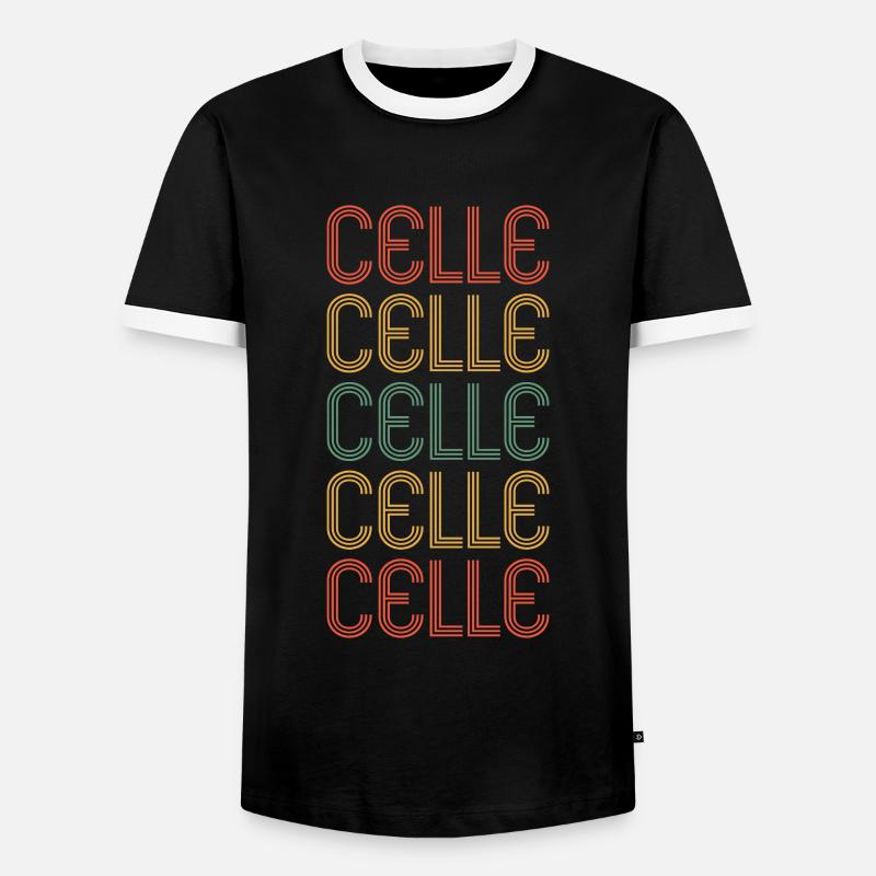 Cellerin Celler Celle - Männer Kontrast-T-Shirt - Schwarz/Weiß