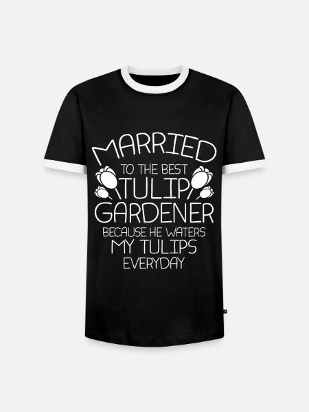 Tulpen Tulpen - Männer Kontrast-T-Shirt - Schwarz/Weiß