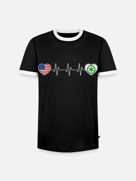 Padanie - T-shirt contrasté Homme - noir/blanc