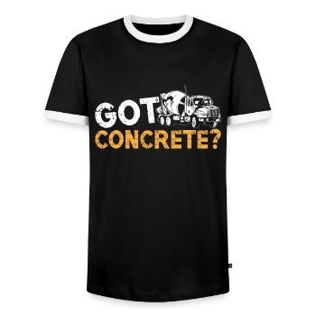 Concrete Finisher Got Concrete Construction Mason - Männer Kontrast-T-Shirt - Schwarz/Weiß - Vorne - AI Model Female 172 light (172cm) & AI Model Male 178 light (178cm)