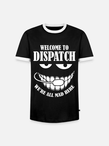 Notruf Leitstelle Einsatzzentrale - Männer Kontrast-T-Shirt - Schwarz/Weiß