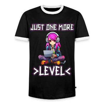 Console de jeu PC Gamer Girl Gamer Girl - T-shirt contrasté Homme - noir/blanc - Devant - AI Model Female 172 light (172cm) & AI Model Male 178 light (178cm)