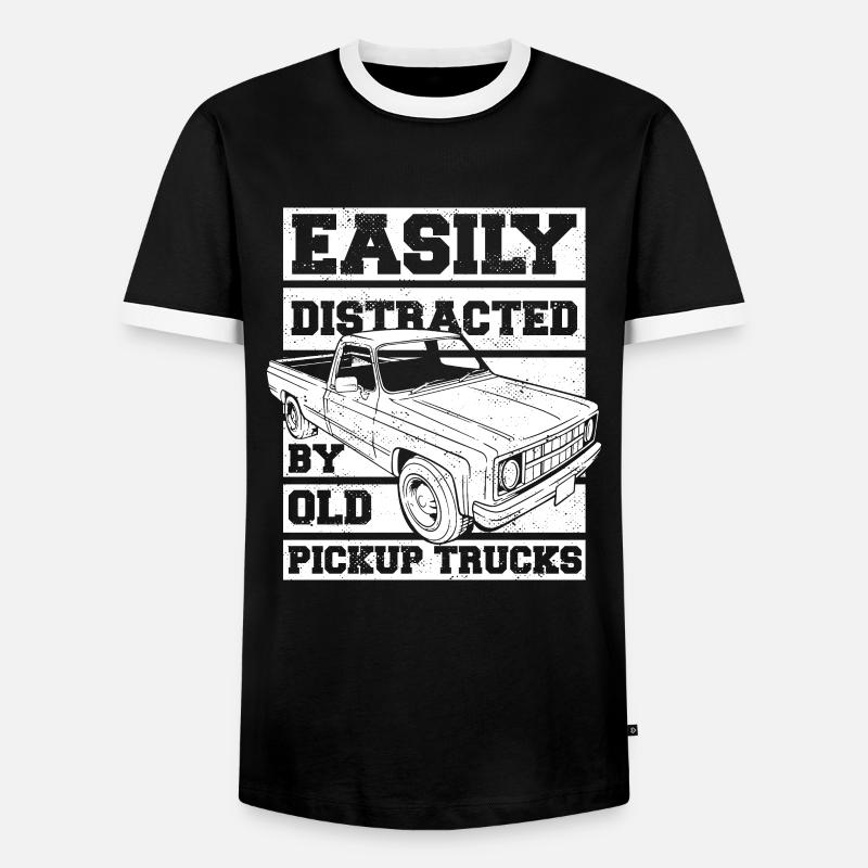 Lkw Fahrer Trucker Lastwagenfahrer Alter Trucker - Männer Kontrast-T-Shirt - Schwarz/Weiß