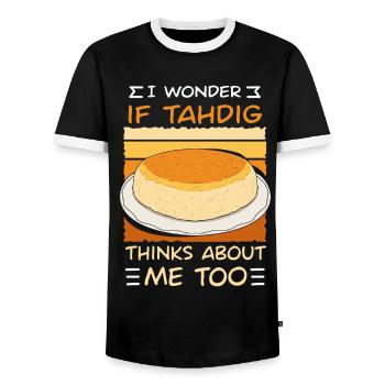 Geschenke Für Feinschmecker Von Thadig - Männer Kontrast-T-Shirt - Schwarz/Weiß - Vorne - AI Model Female 172 light (172cm) & AI Model Male 178 light (178cm)