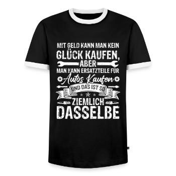 Autoschraube Sprüche Werkstatt Mechaniker - Männer Kontrast-T-Shirt - Schwarz/Weiß - Vorne - AI Model Female 172 light (172cm) & AI Model Male 178 light (178cm)