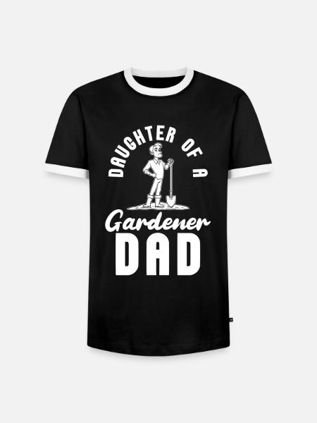Hobbygärtner Garten Gartenvater - Männer Kontrast-T-Shirt - Schwarz/Weiß
