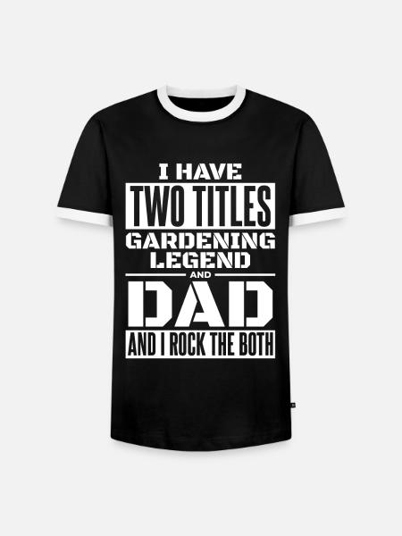 Hobbygärtner Garten Gartenvater - Männer Kontrast-T-Shirt - Schwarz/Weiß
